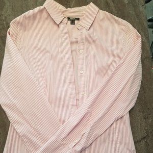 Mex pink stripped button down